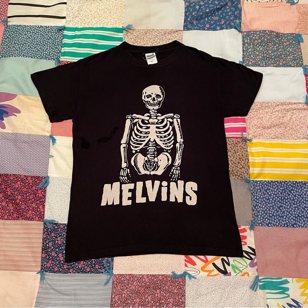 90’s Melvins Skeleton T-Shirt Blue Anvil Tag